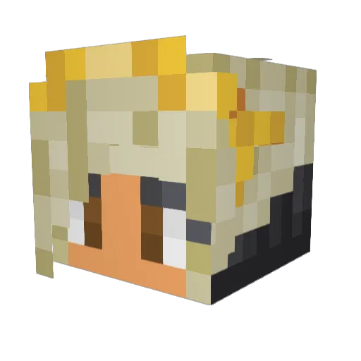 JustJaq Minecraft avatar head, 3D render
