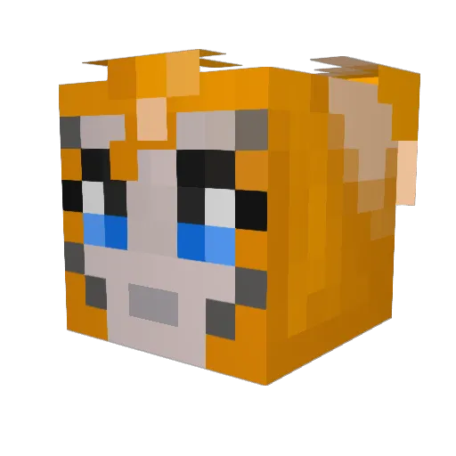 JustJaxs Minecraft avatar head, 3D render