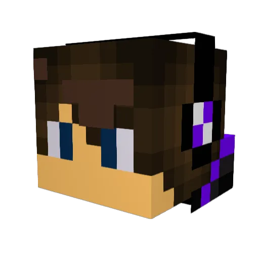 JustJelly03 Minecraft avatar head, 3D render