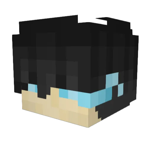 JustJespi Minecraft avatar head, 3D render