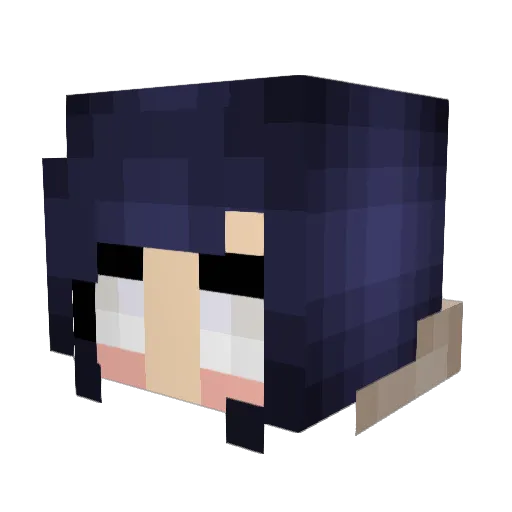 JustJohanna Minecraft avatar head, 3D render