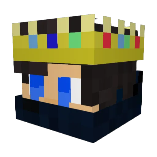 JustJordy07 Minecraft avatar head, 3D render