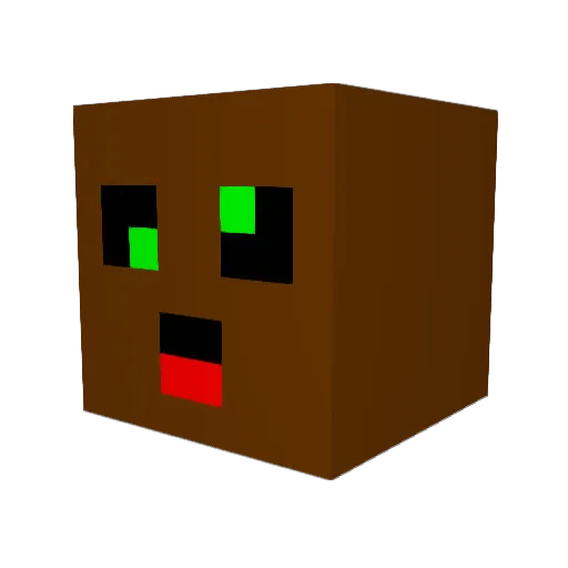 JustJuani Minecraft avatar head, 3D render