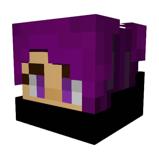 JustJuniper_ Minecraft avatar head, 3D render