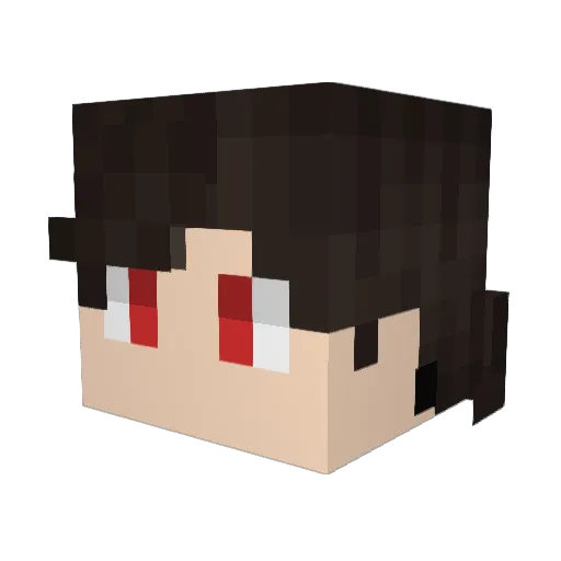 JustJustimm Minecraft avatar head, 3D render