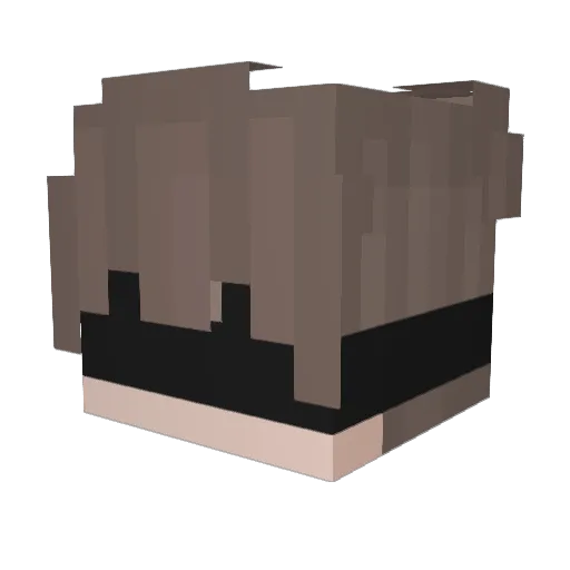 JustKaito_ Minecraft avatar head, 3D render