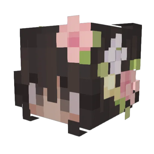 JustKana Minecraft avatar head, 3D render