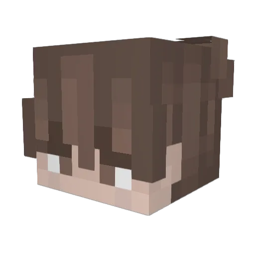 JustKap Minecraft avatar head, 3D render