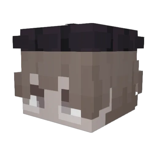 JustKeNNaDy Minecraft avatar head, 3D render