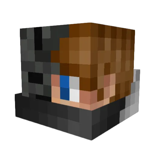 JustKevin_YT Minecraft avatar head, 3D render