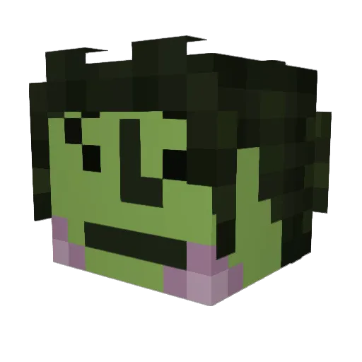 JustKez0 Minecraft avatar head, 3D render
