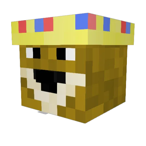 JustKiddingHaHa Minecraft avatar head, 3D render