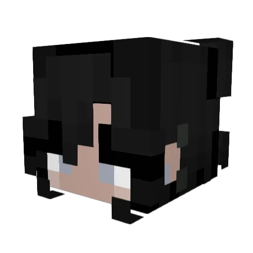 JustLalaaa Minecraft avatar head, 3D render