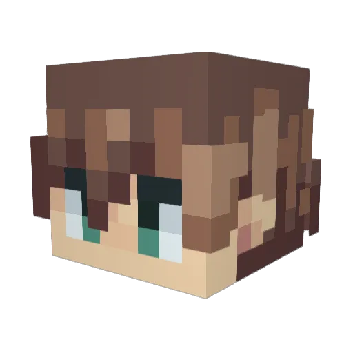 JustLee04 Minecraft avatar head, 3D render
