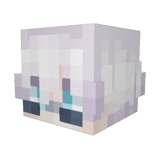 JustLeoss Minecraft avatar head, 3D render