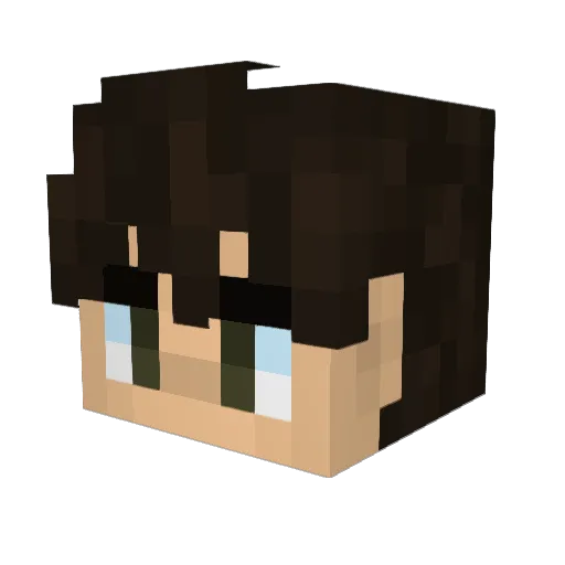 JustLeviTWITCH Minecraft avatar head, 3D render