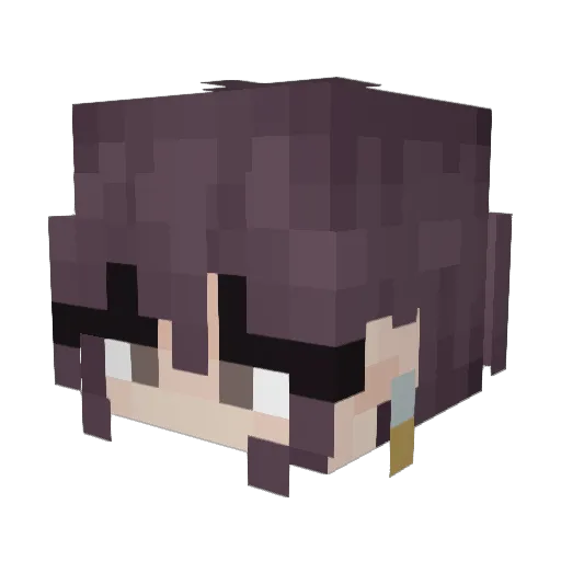 JustLimbo Minecraft avatar head, 3D render