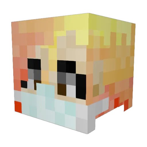 JustLivLife10 Minecraft avatar head, 3D render