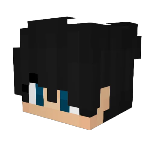 JustLivingLS Minecraft avatar head, 3D render