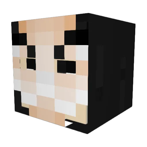 JustLobby Minecraft avatar head, 3D render