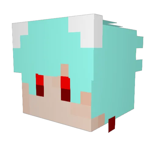 JustLove1030 Minecraft avatar head, 3D render