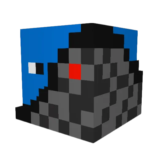 JustLucnl Minecraft avatar head, 3D render