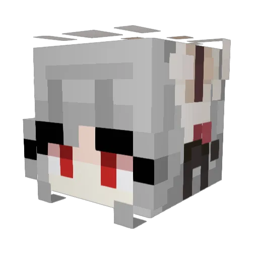 JustMaiThings Minecraft avatar head, 3D render