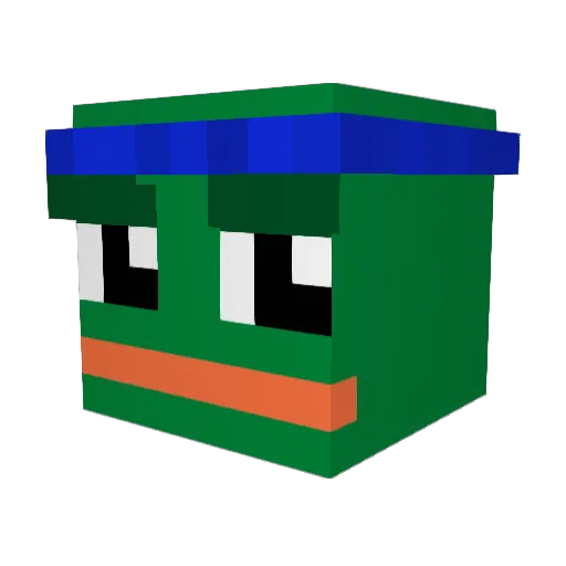 JustMaria_16 Minecraft avatar head, 3D render