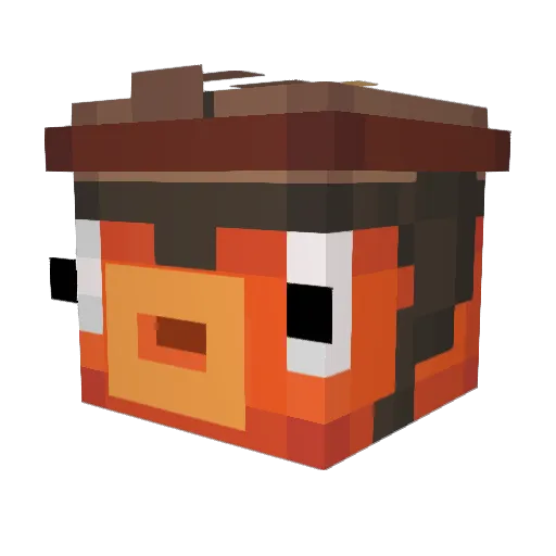JustMarque Minecraft avatar head, 3D render