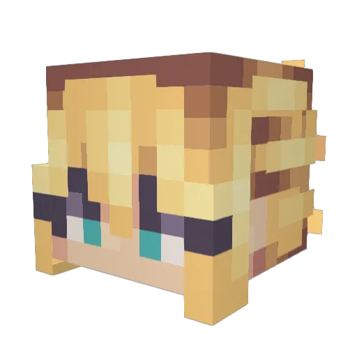 JustMeJesse Minecraft avatar head, 3D render