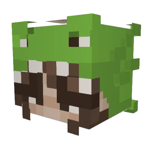 JustMeMaria Minecraft avatar head, 3D render