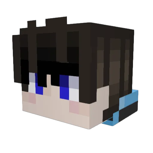 JustMe_T Minecraft avatar head, 3D render