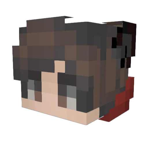 JustMeeko Minecraft avatar head, 3D render