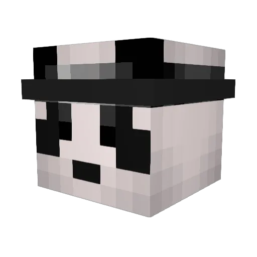 JustMiniMc Minecraft avatar head, 3D render