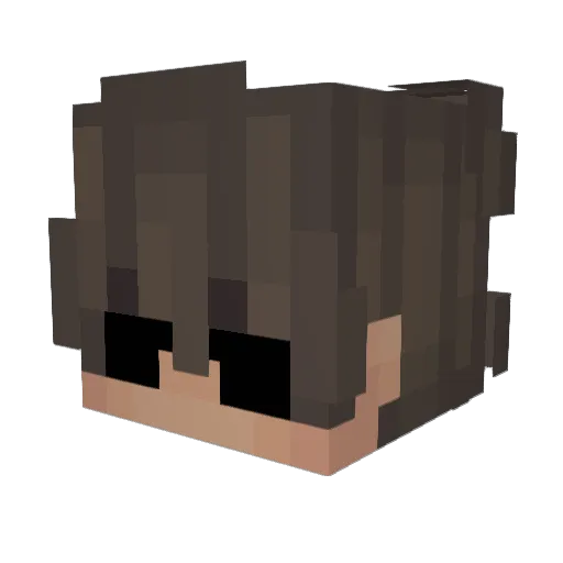 JustMrHeh Minecraft avatar head, 3D render