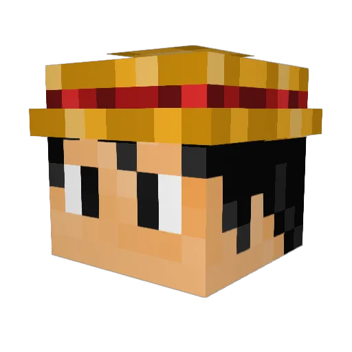 JustMrM Minecraft avatar head, 3D render