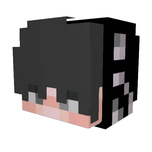 JustMura01 Minecraft avatar head, 3D render