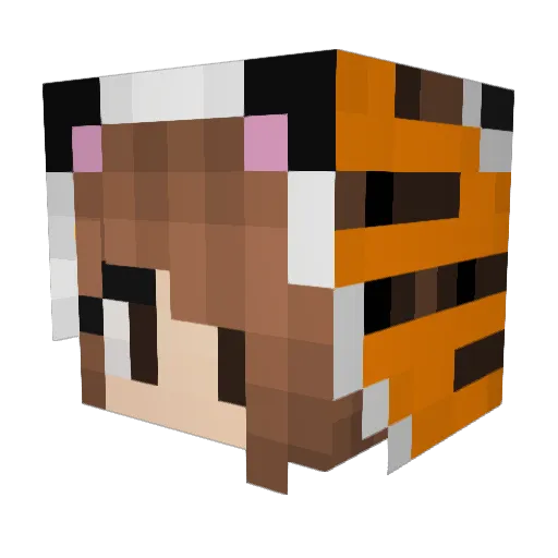 JustMyrthe Minecraft avatar head, 3D render