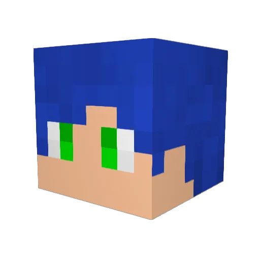JustNathanMc Minecraft avatar head, 3D render