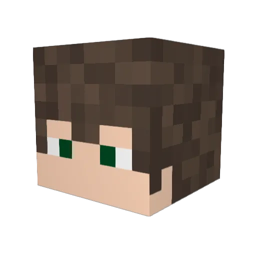 JustNickdi Minecraft avatar head, 3D render