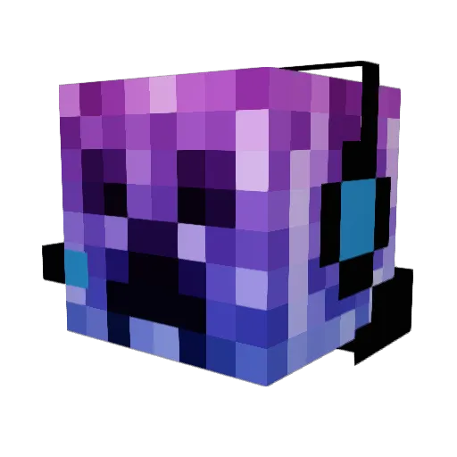 JustNinja1 Minecraft avatar head, 3D render