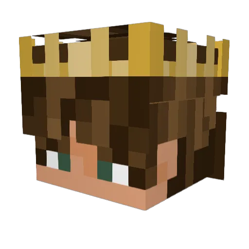 JustNotLeo Minecraft avatar head, 3D render