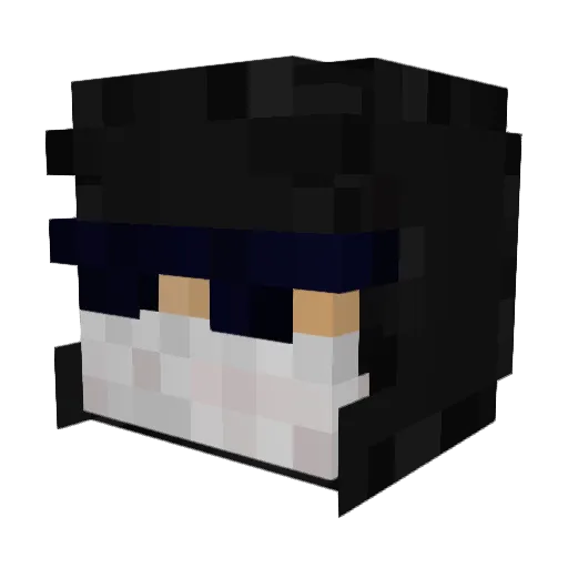JustNoxic Minecraft avatar head, 3D render