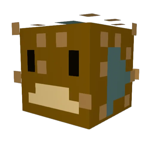 JustOne1225 Minecraft avatar head, 3D render