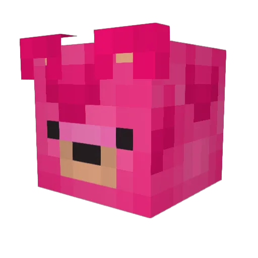 JustPeachy100 Minecraft avatar head, 3D render