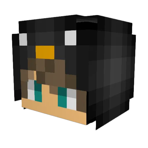 JustPenguinCZ Minecraft avatar head, 3D render