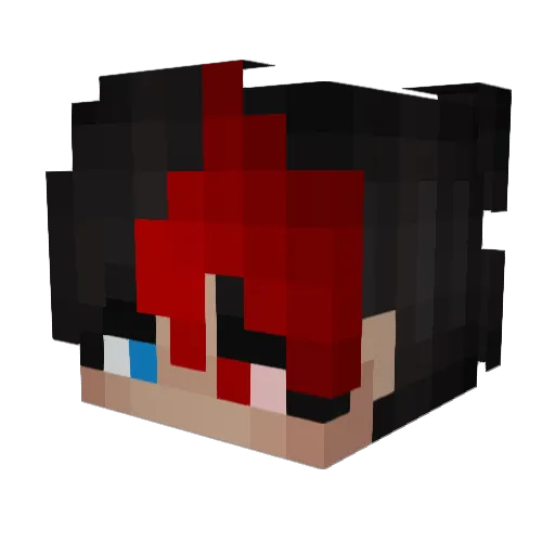 JustPhoss Minecraft avatar head, 3D render