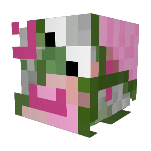 JustPlainGaz Minecraft avatar head, 3D render