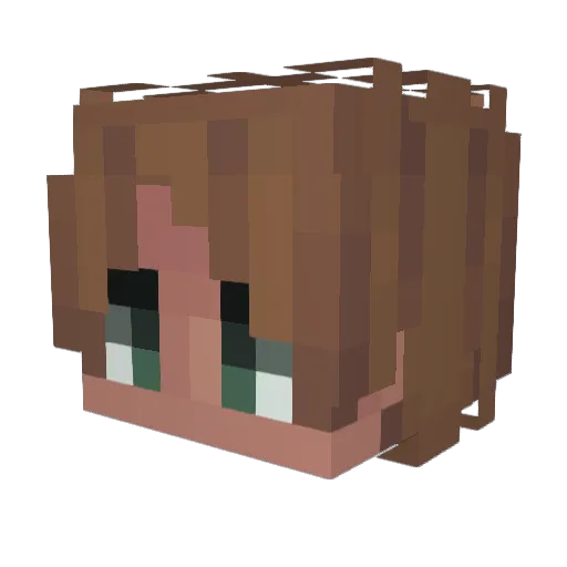 JustPressPlay Minecraft avatar head, 3D render