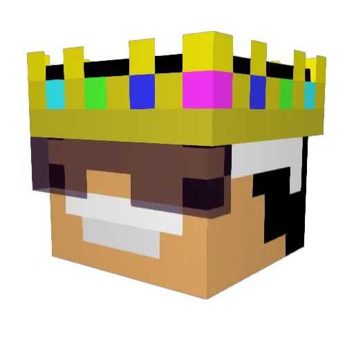 JustPyroBoy Minecraft avatar head, 3D render